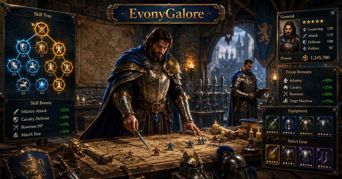 EvonyGalore: Build, Battle, and Win Smarter
