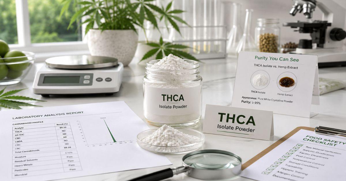 THCA Isolate Powder: Food Lab Testing and Legal Guide