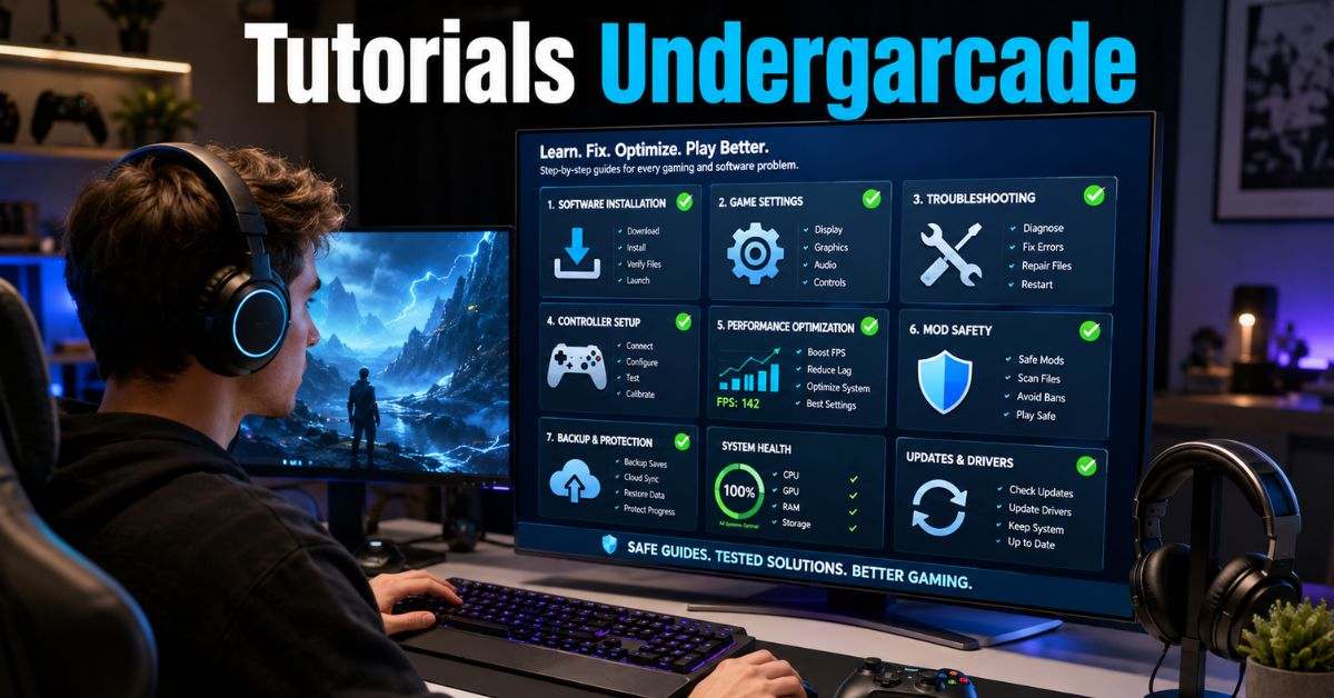 Tutorials Undergarcade: Software Setup and Game Fixes
